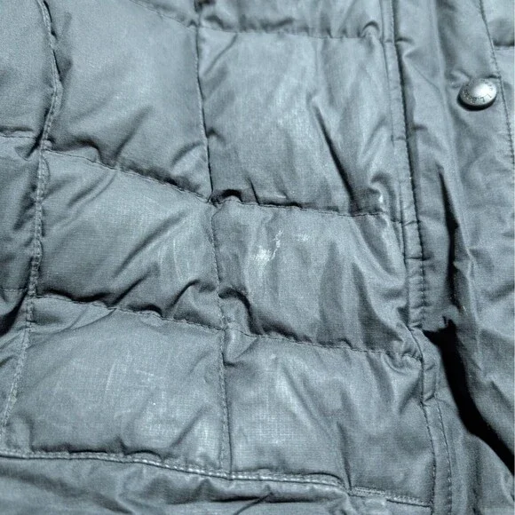 LL Bean Mountain Classic Down Parka Hooded Jacket Women M Downtek Pertex Puffer
